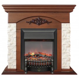 Каминокомплект RealFlame Neapolis NT с очагом Fobos Lux Black S