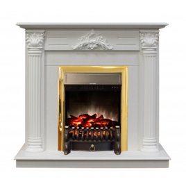Каминокомплект RealFlame Stefania с очагом Fobos Lux S Brass