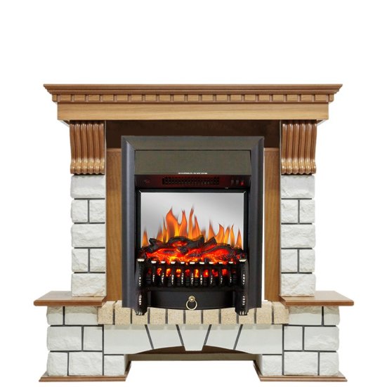 Каминокомплект Royal Flame Pierre Luxe с очагом Fobos FX M Black